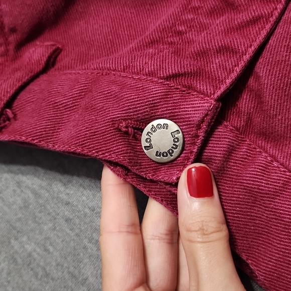 Vintage Plus Size "London" Magenta Pink High Rise Baggy Tapered Leg "Mom" Jeans - Picture 10 of 15